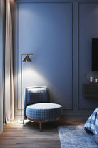 Lampadaire moderne Tuomas en Marbre Noir