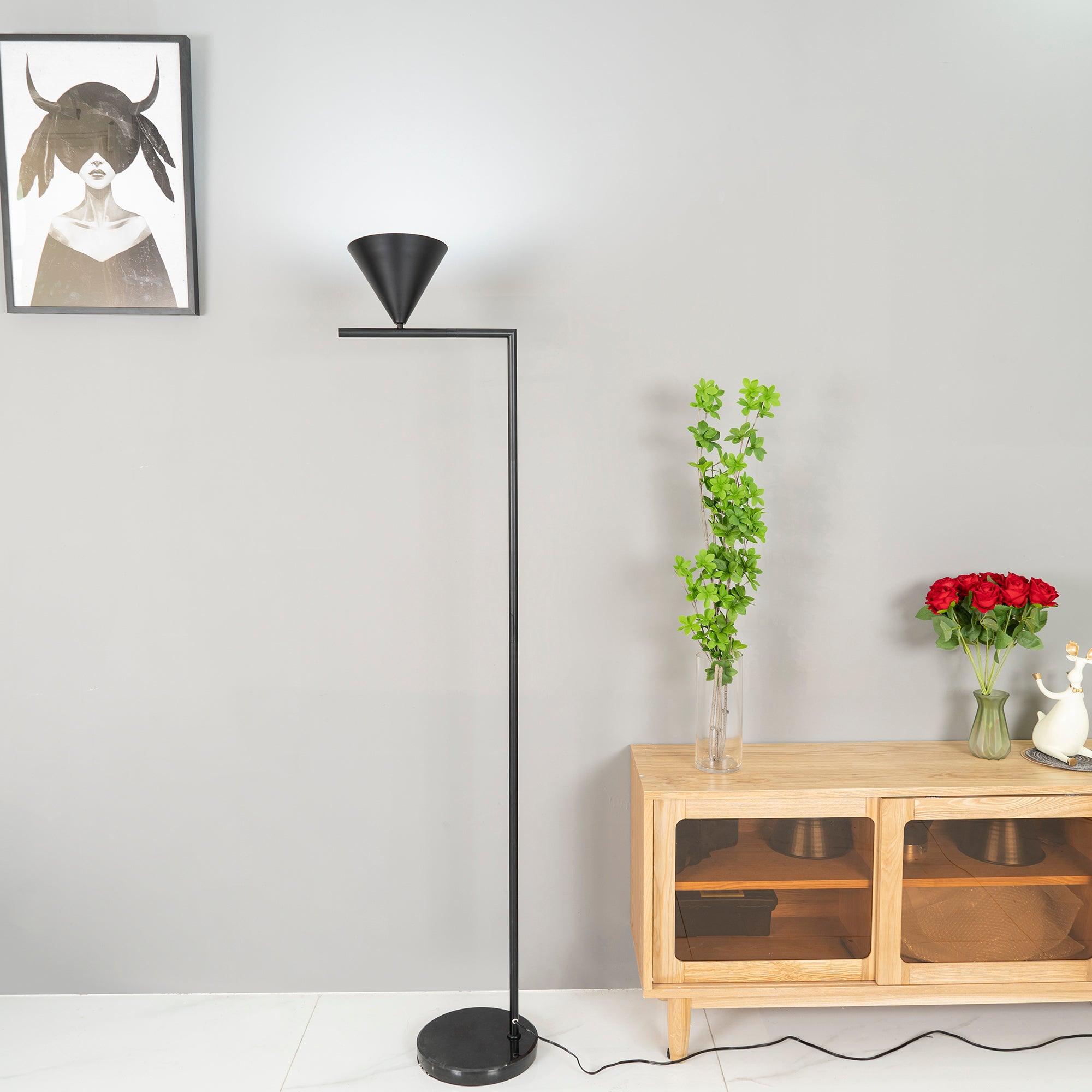 Lampadaire moderne Tuomas en Marbre Cuivre