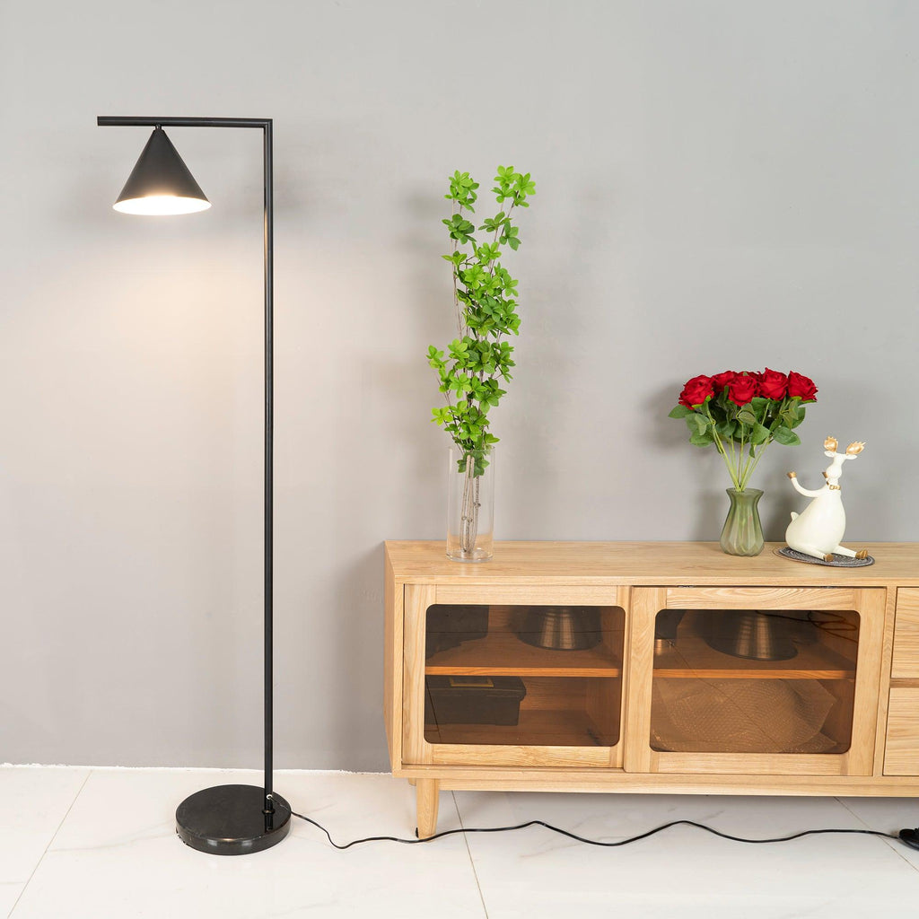 Lampadaire moderne Tuomas en Marbre Cuivre
