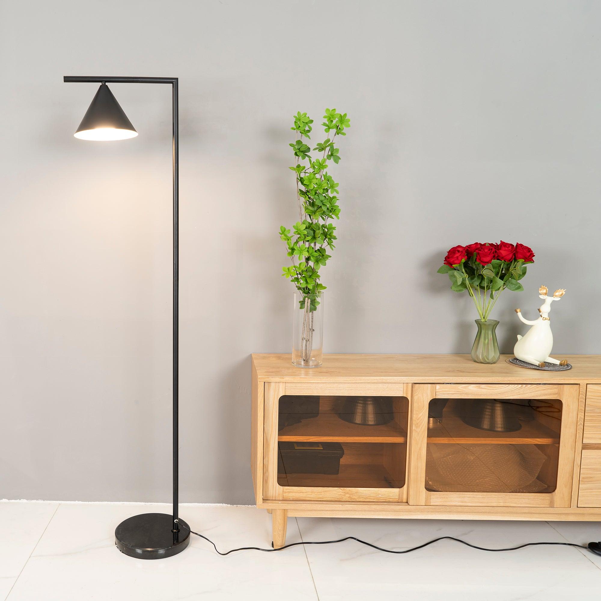 Lampadaire moderne Tuomas en Marbre Cuivre
