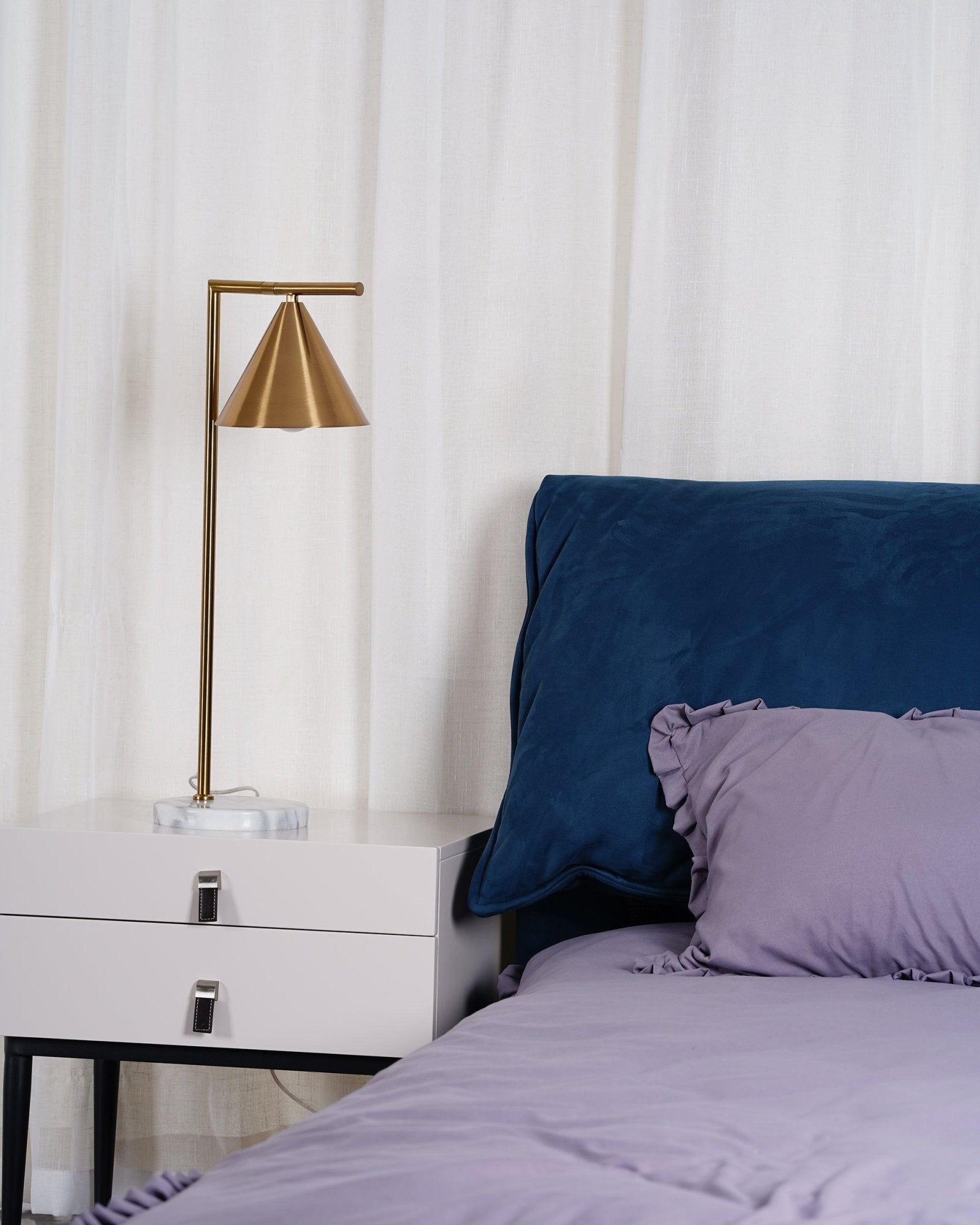 Lampe à poser moderne Tuomas en Marbre Noir