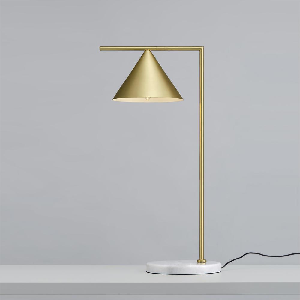 Lampe à poser moderne Tuomas en Marbre Doré