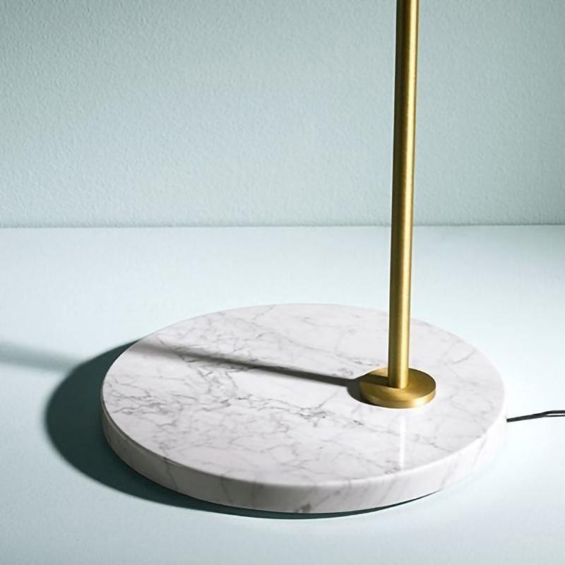 Lampadaire moderne Tuomas en Marbre Cuivre