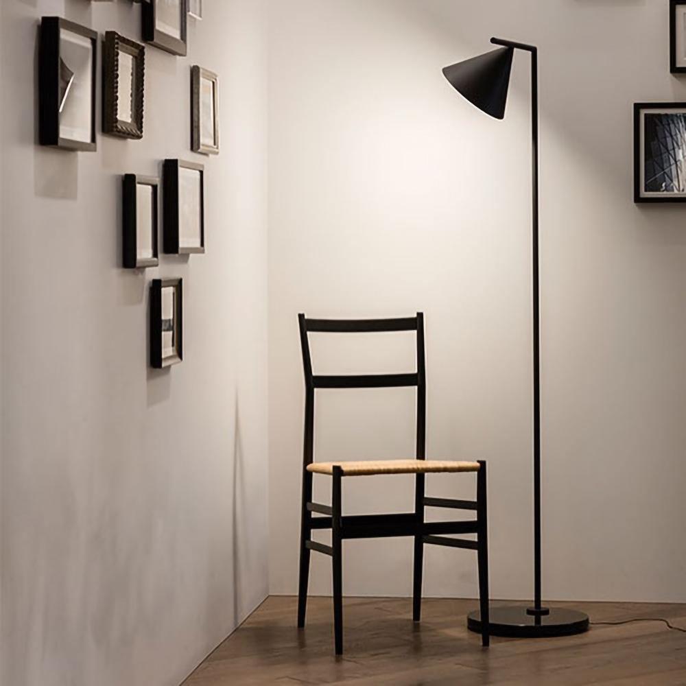 Lampadaire moderne Tuomas en Marbre Noir