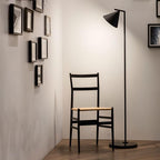 Lampadaire moderne Tuomas en Marbre Noir