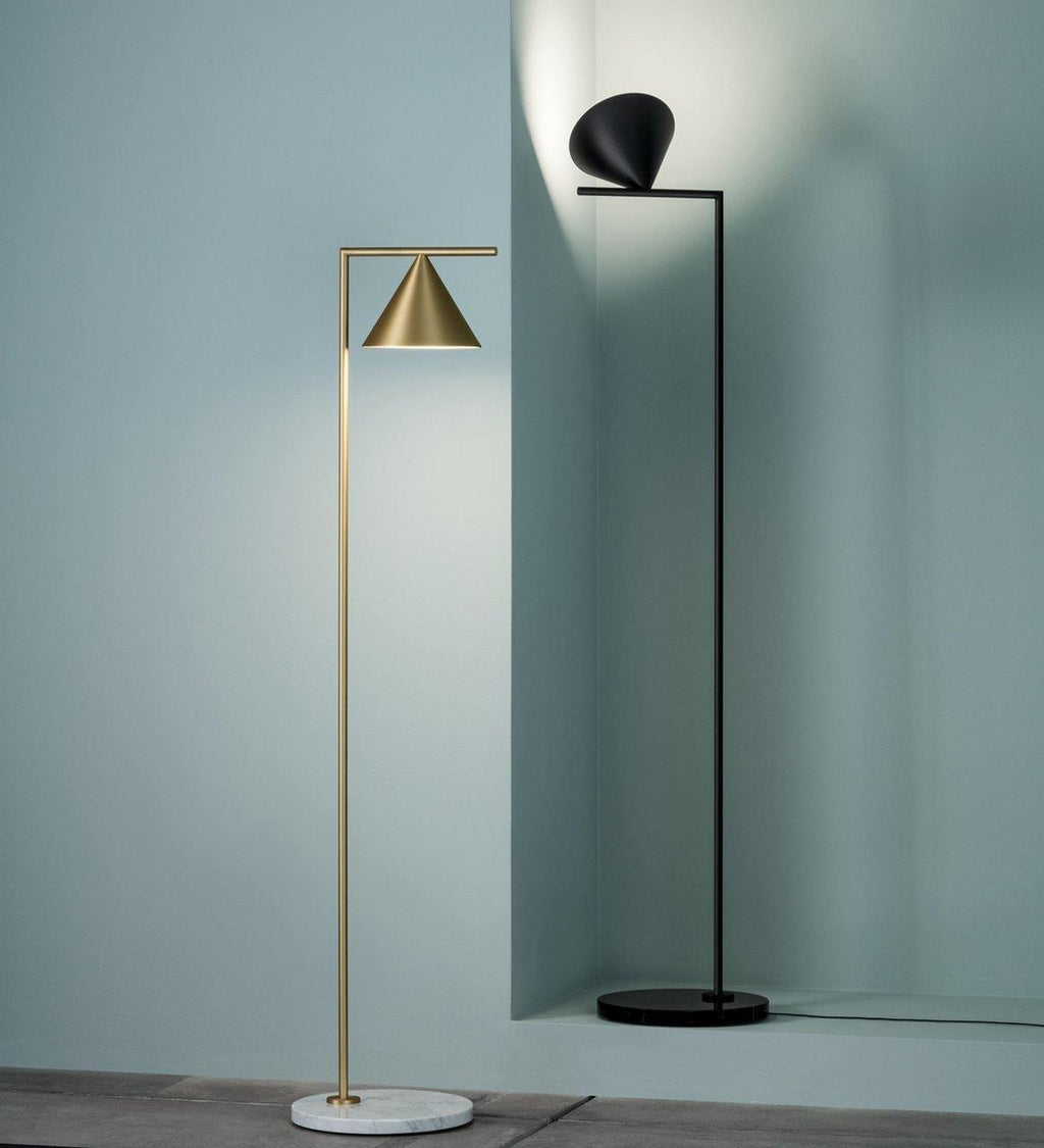 Lampadaire moderne Tuomas en Marbre Noir