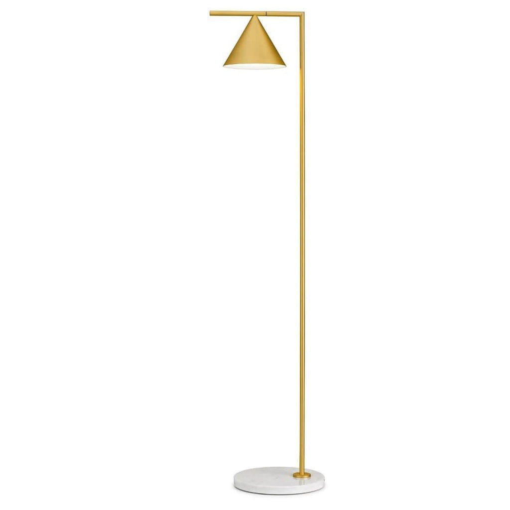 Lampadaire moderne Tuomas en Marbre Cuivre