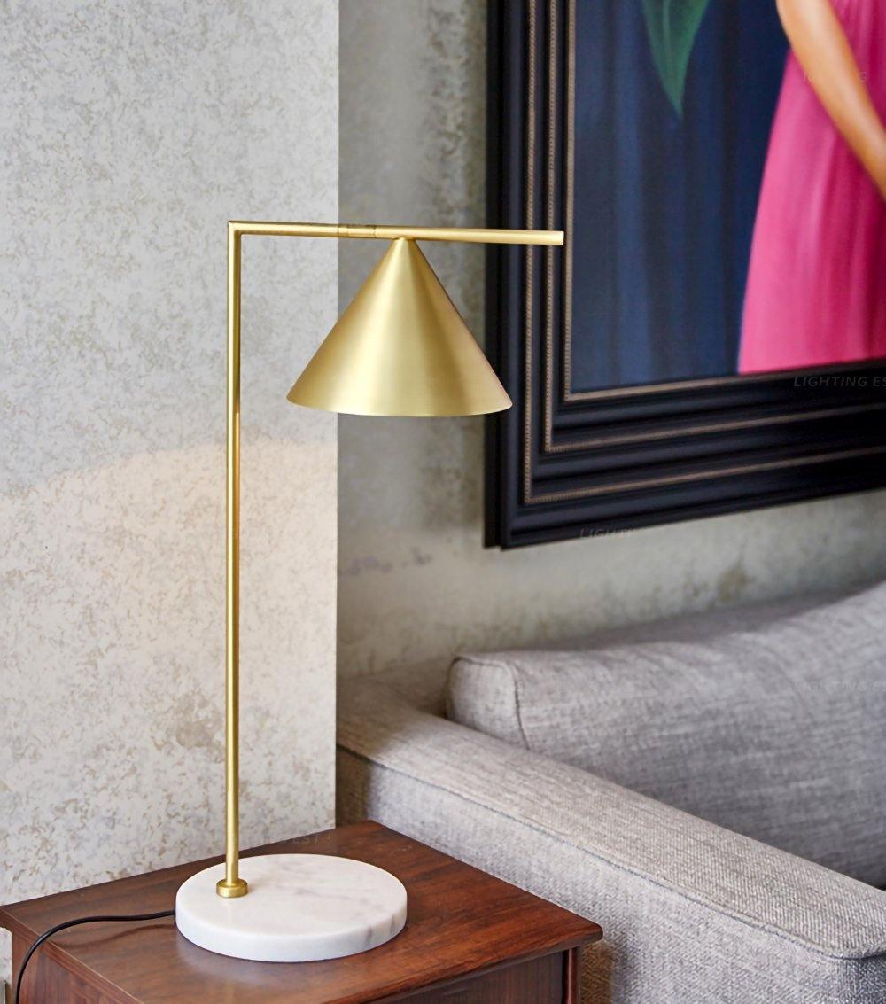 Lampadaire moderne Tuomas en Marbre Cuivre