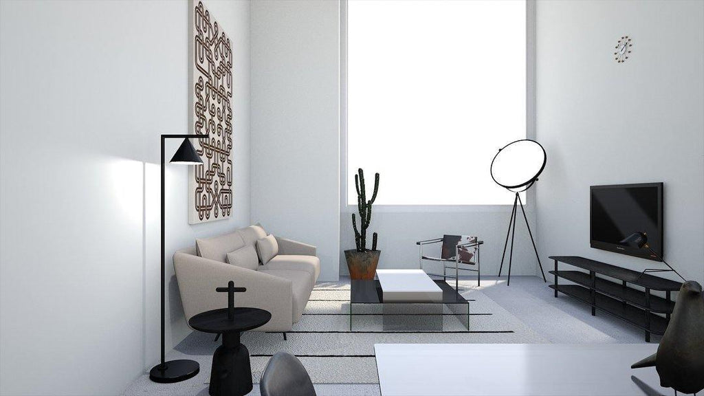 Lampadaire moderne Tuomas en Marbre Cuivre