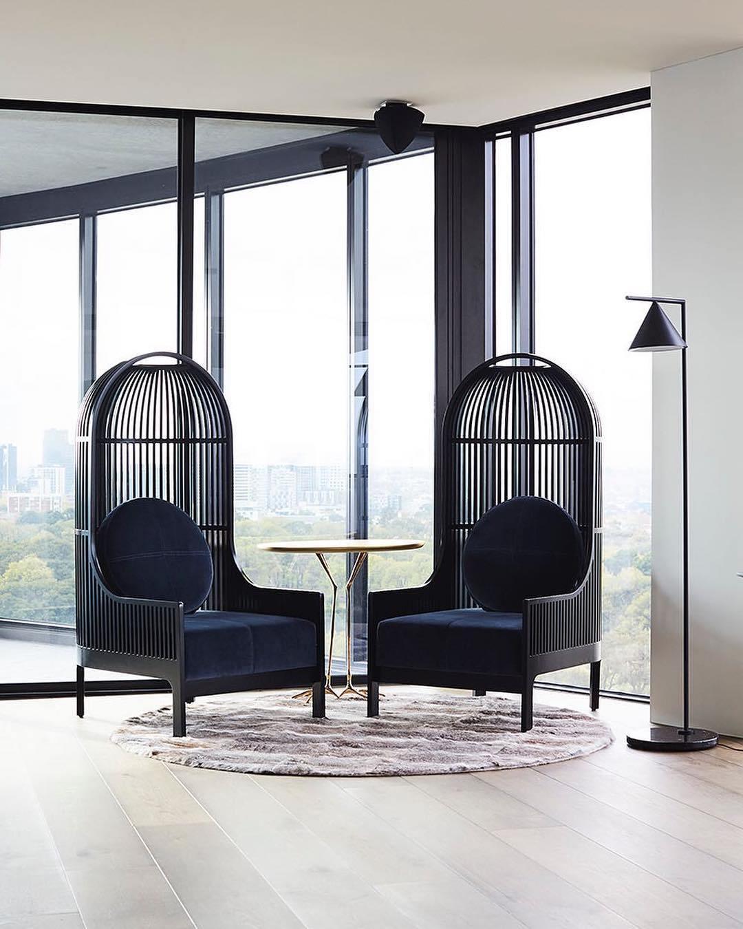 Lampadaire moderne Tuomas en Marbre Cuivre