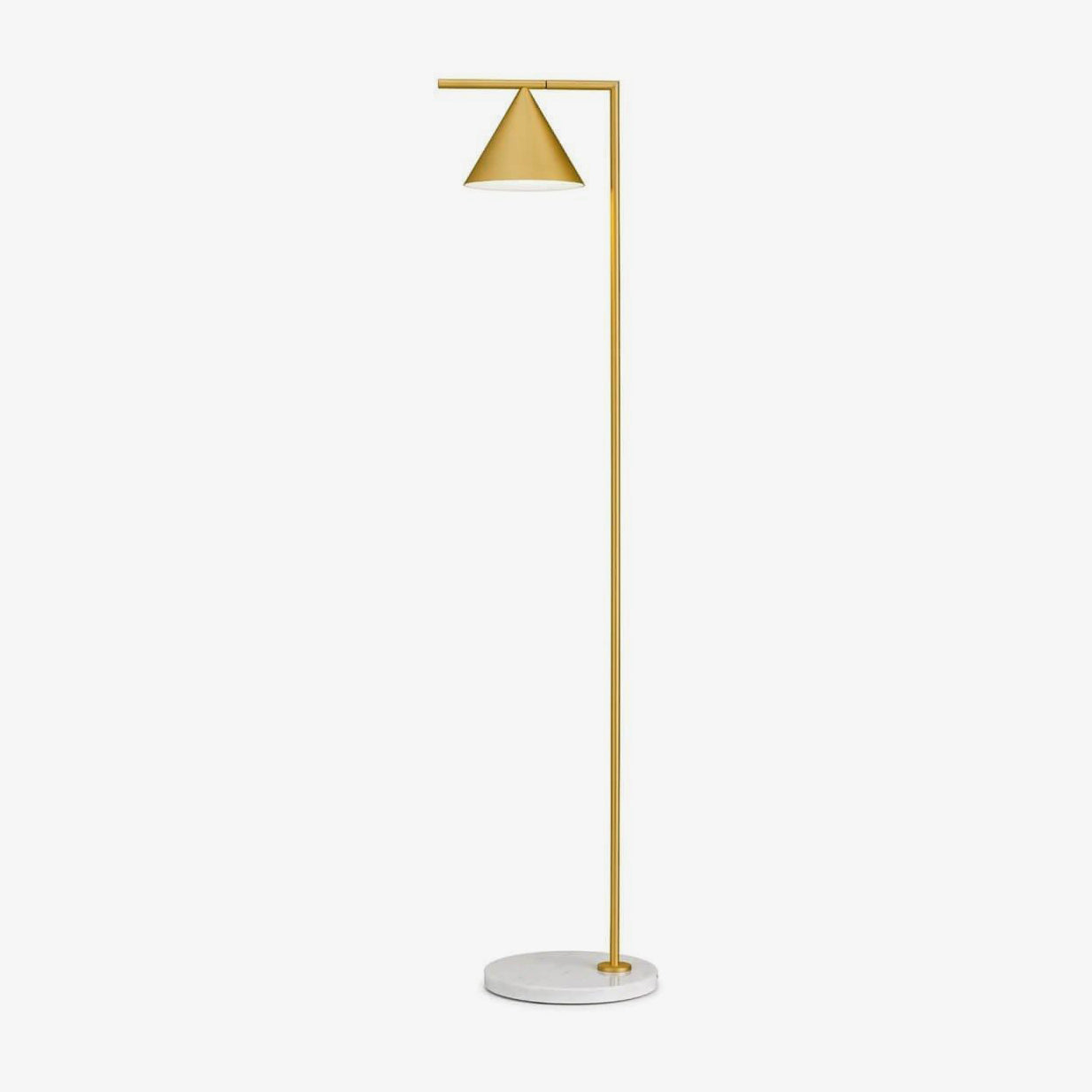 Lampadaire moderne Tuomas en Marbre Cuivre