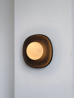 Applique murale moderne Quinn en Travertin Noir marbre