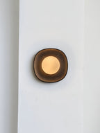Applique murale moderne Quinn en Marbre Beige travertin