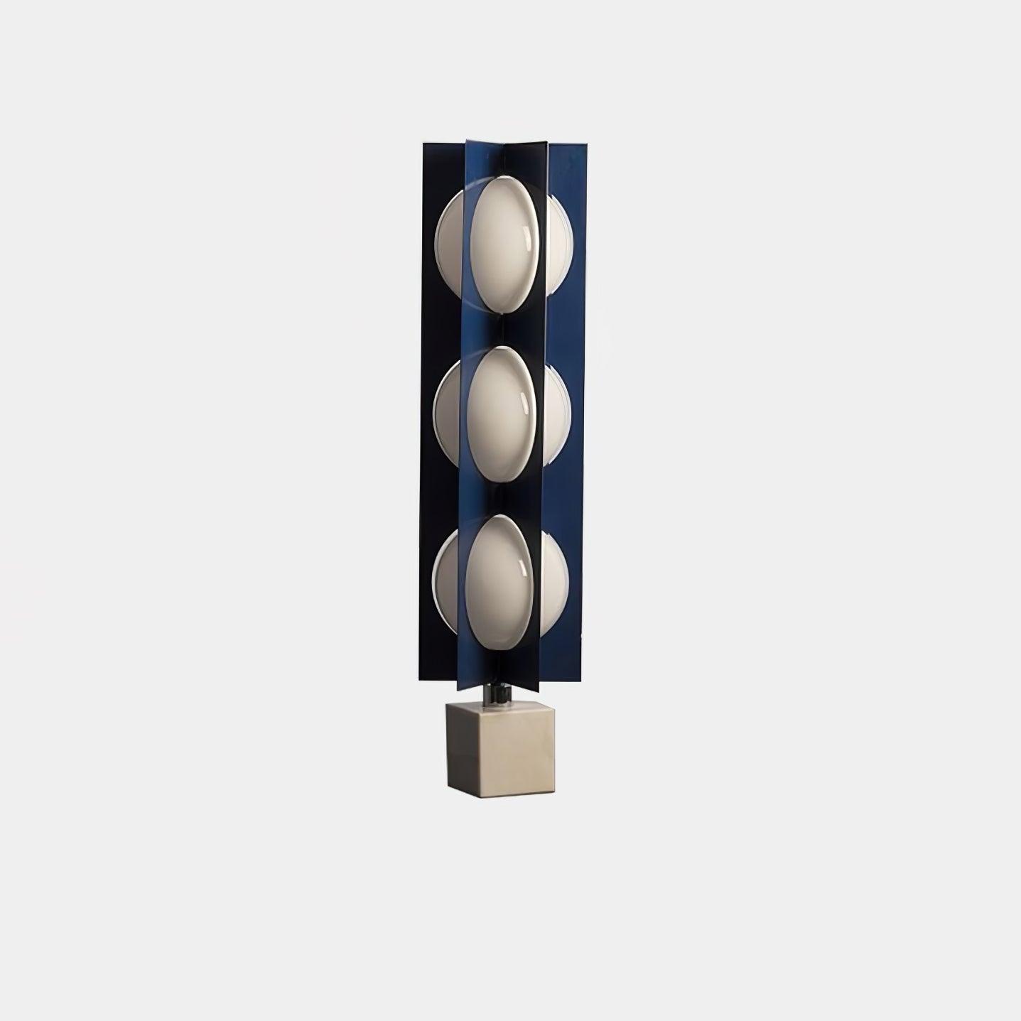 Lampadaire moderne Ruben en Marbre Bleu et blanc