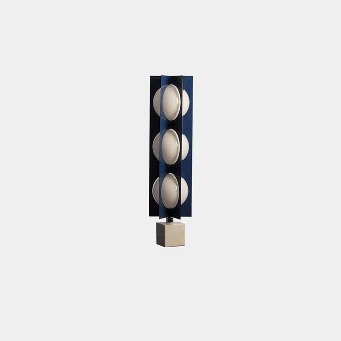 Lampadaire moderne Ruben en Marbre Bleu et blanc
