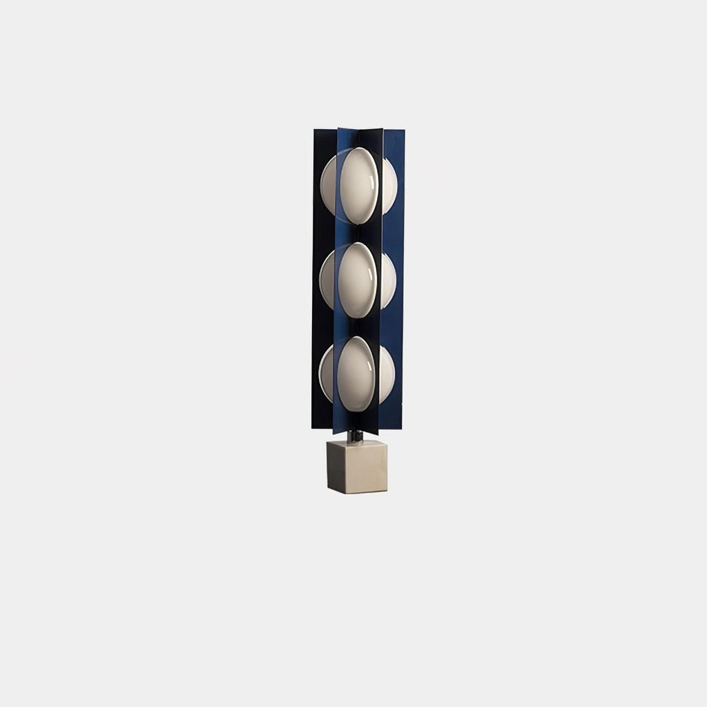Lampadaire moderne Ruben en Marbre Bleu et blanc