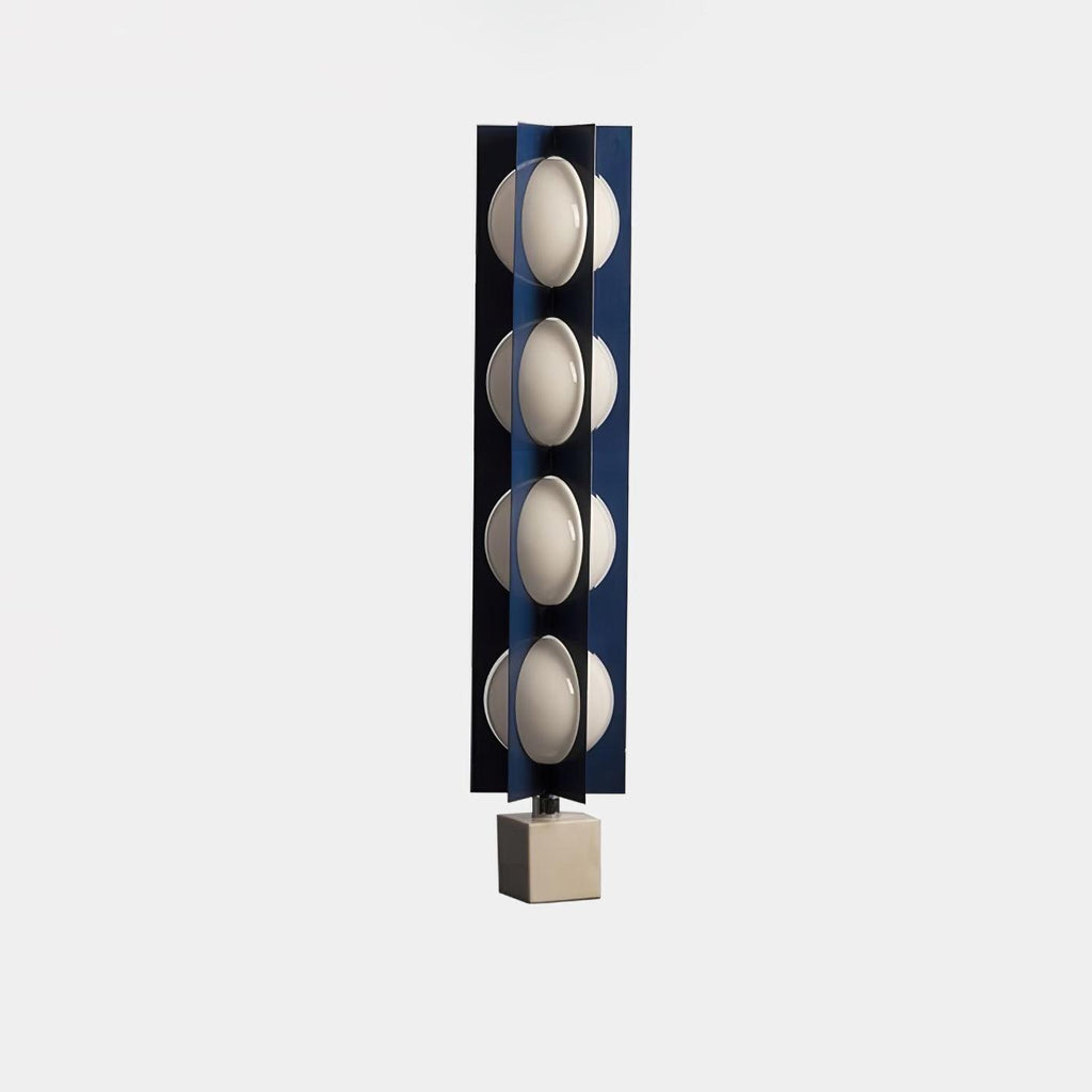 Lampadaire moderne Ruben en Marbre Bleu et blanc