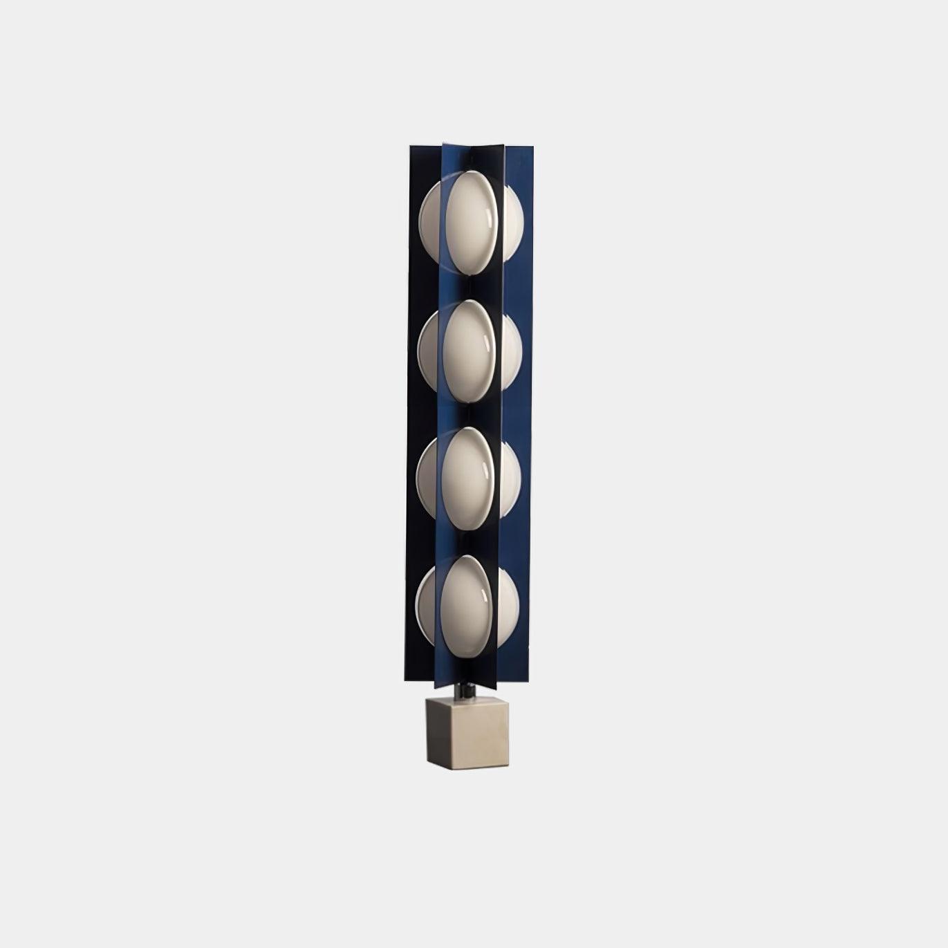 Lampadaire moderne Ruben en Marbre Bleu et blanc