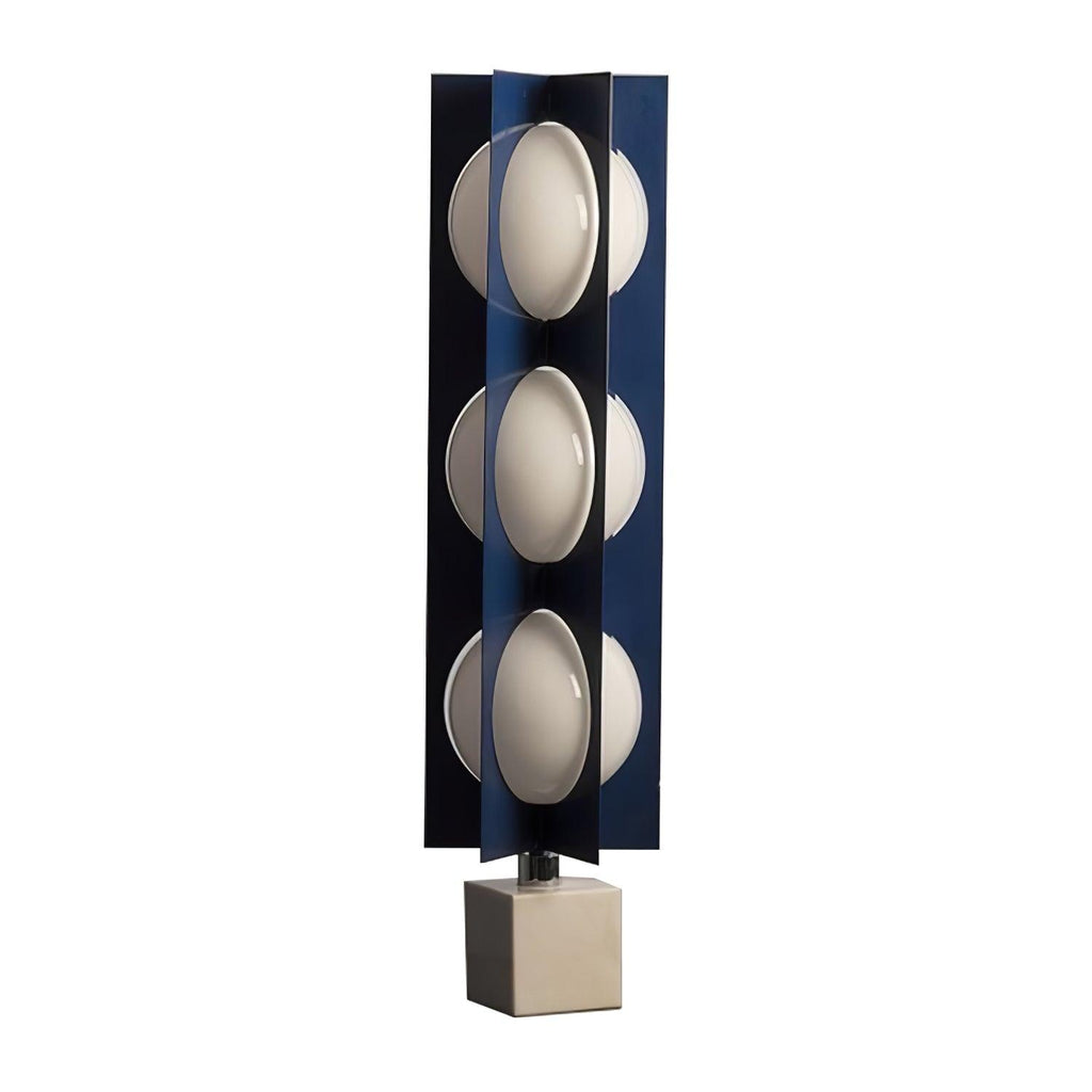 Lampadaire moderne Ruben en Marbre Bleu et blanc