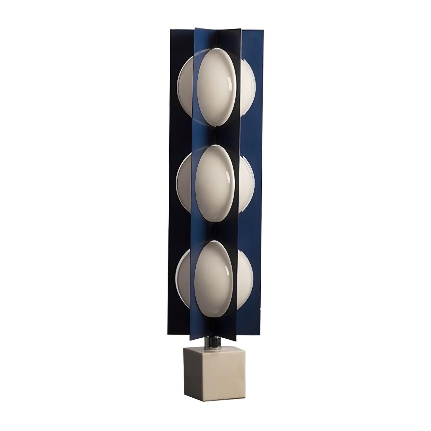 Lampadaire moderne Ruben en Marbre Bleu et blanc