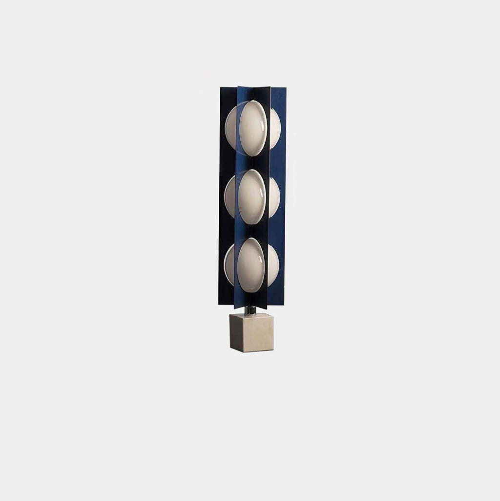 Lampadaire moderne Ruben en Marbre Bleu et blanc
