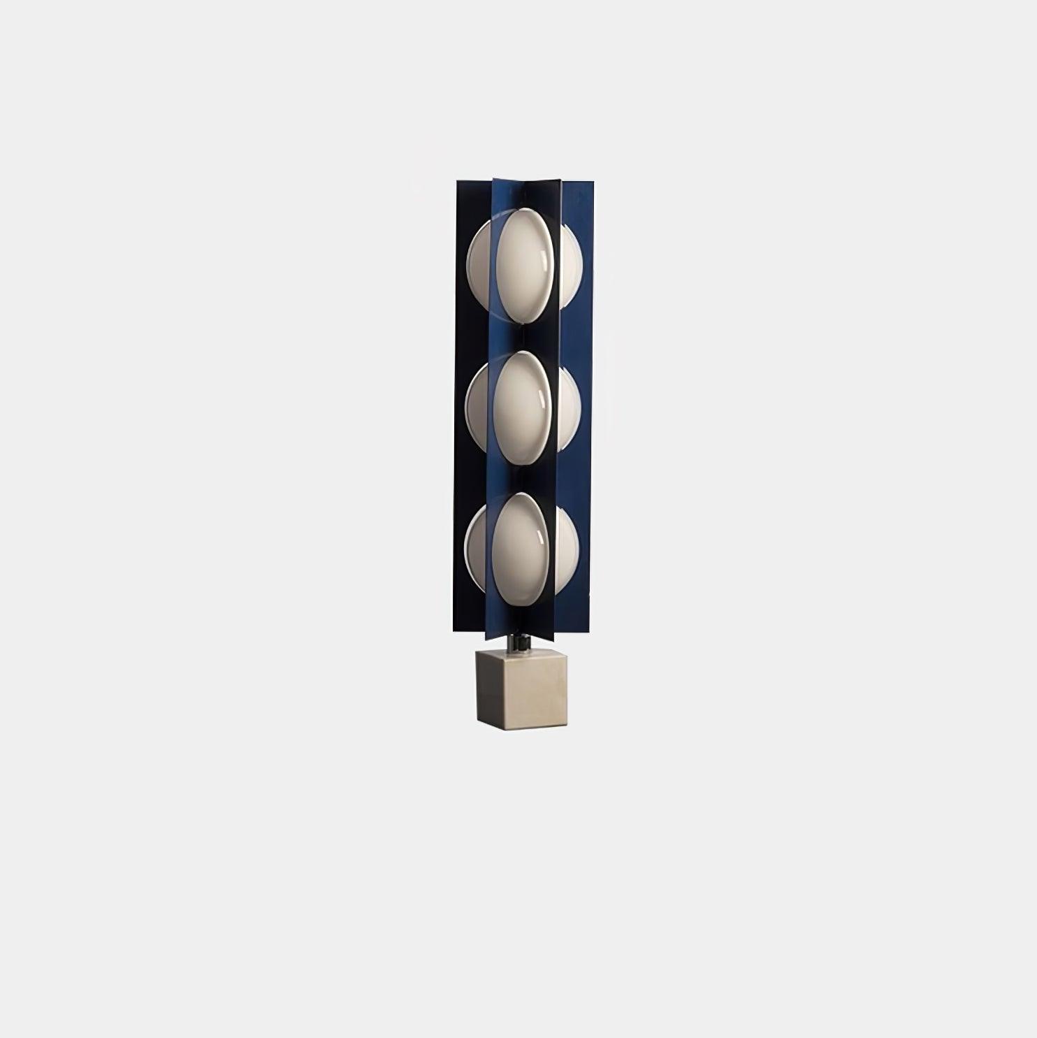 Lampadaire moderne Ruben en Marbre Bleu et blanc