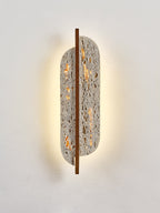 Applique murale moderne Lenis en Travertin jaune