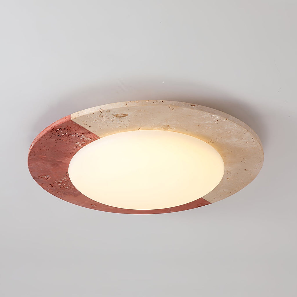 Plafonnier moderne Searle en Travertin