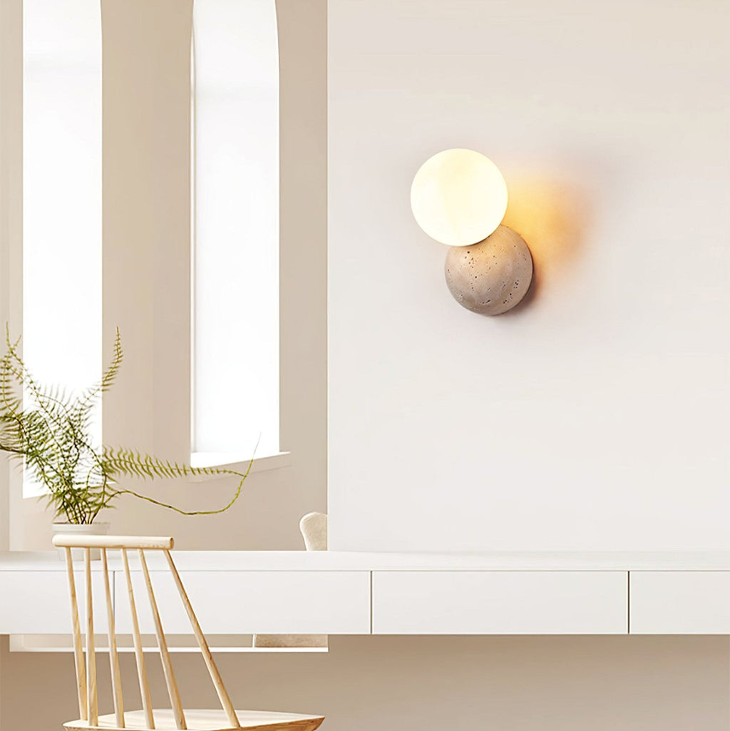 Applique murale moderne Searle en Travertin jaune