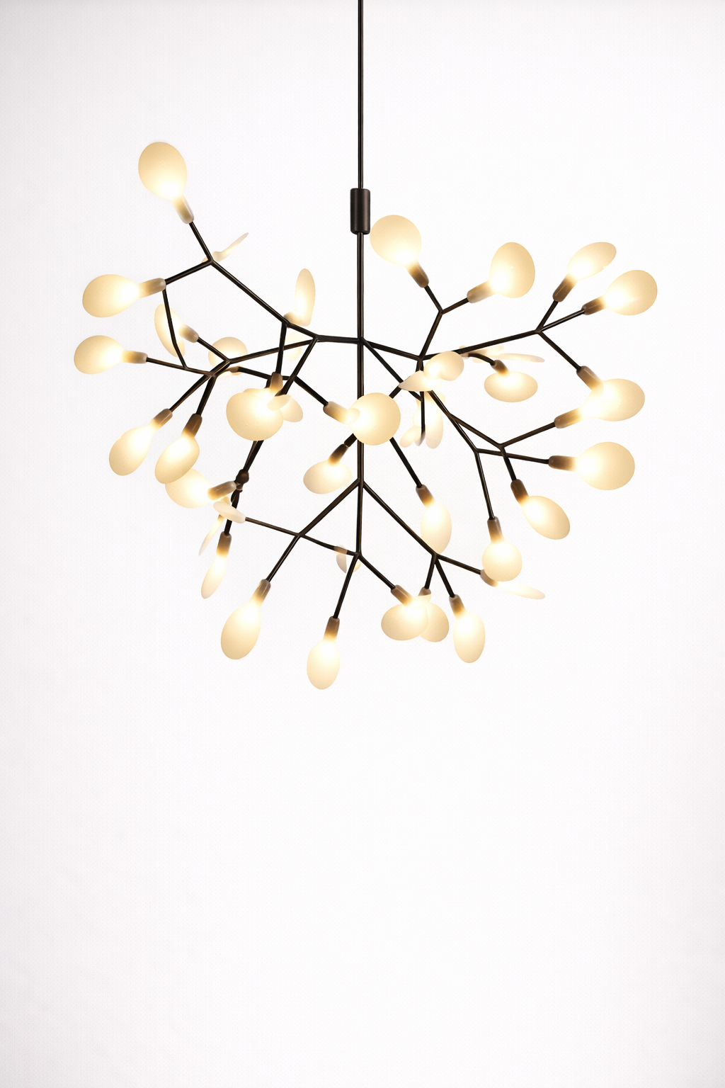 Suspension LED Arbre en Métal Cuivré ou Noir