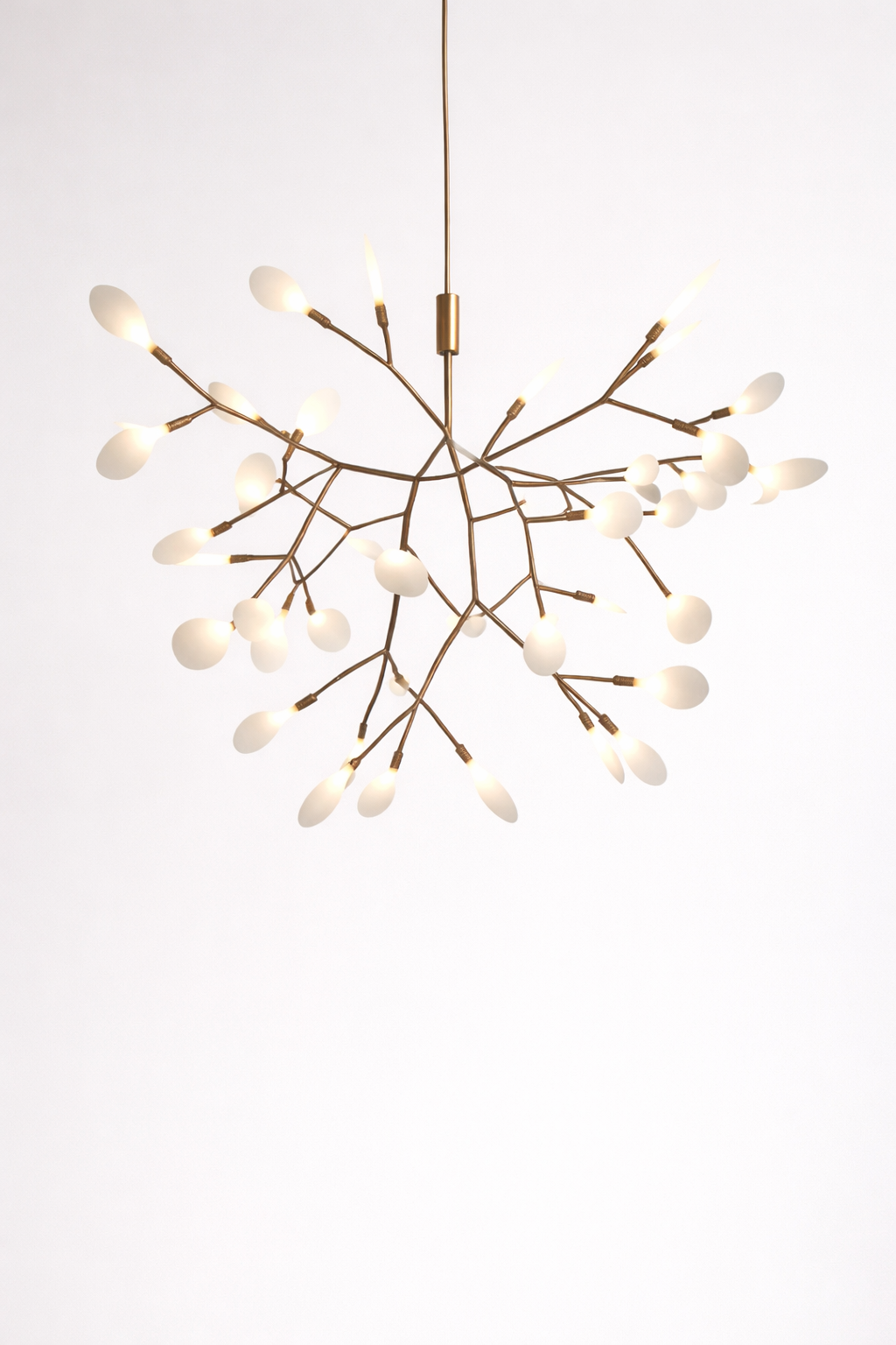 Suspension LED Arbre en Métal Cuivré ou Noir