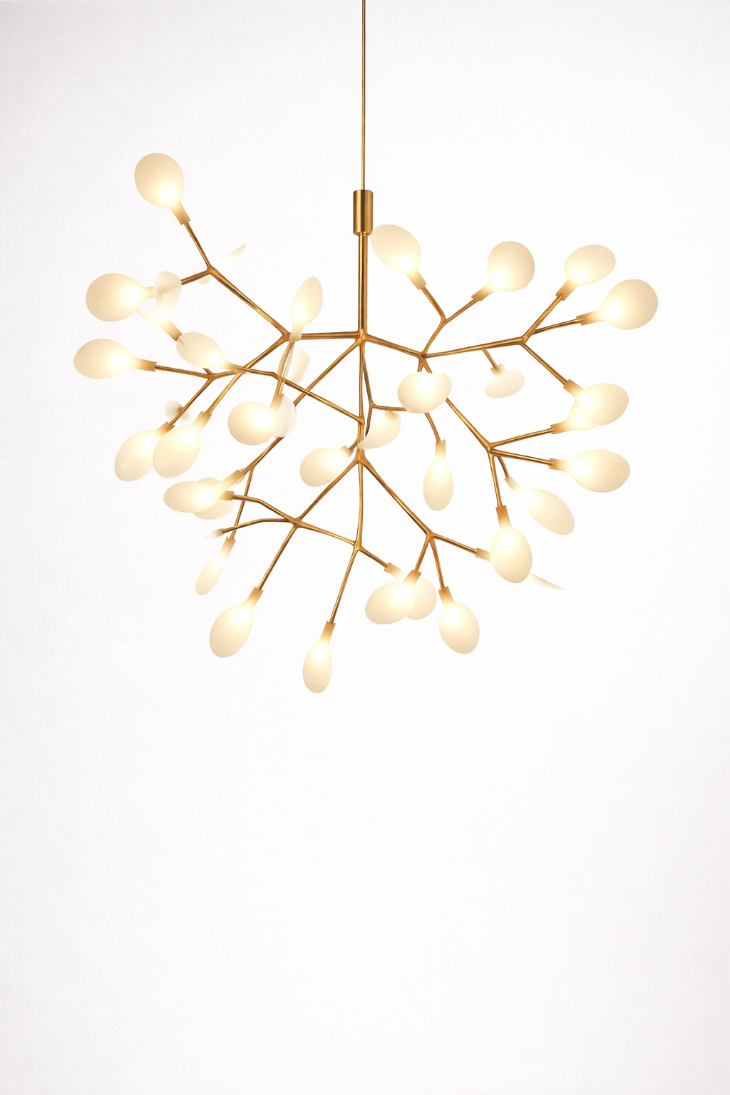 Suspension LED Arbre en Métal Cuivré ou Noir
