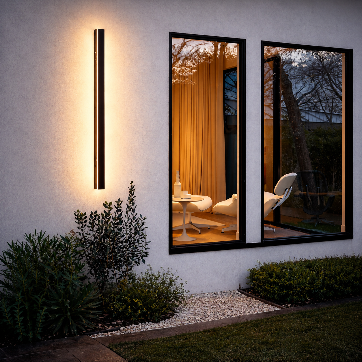 Applique Murale Extérieur LED Étanche en Métal Noir