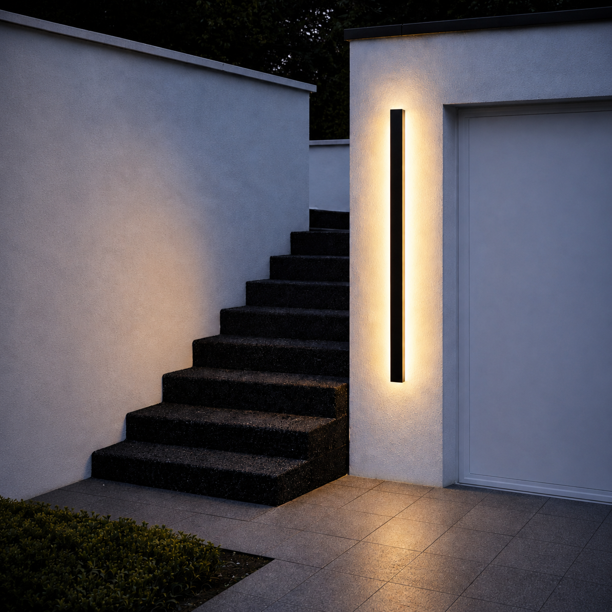 Applique Murale Extérieur LED Étanche en Métal Noir