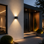 Applique Extérieur LED Cube Double Faisceau