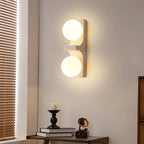 Applique murale moderne Osmund en Travertin jaune