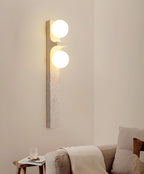 Applique murale moderne Osmund en Travertin jaune