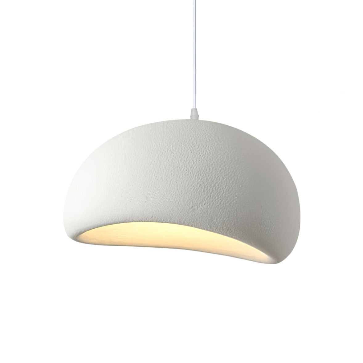 Suspension moderne Greger en Polystyrène noir câble suspendu