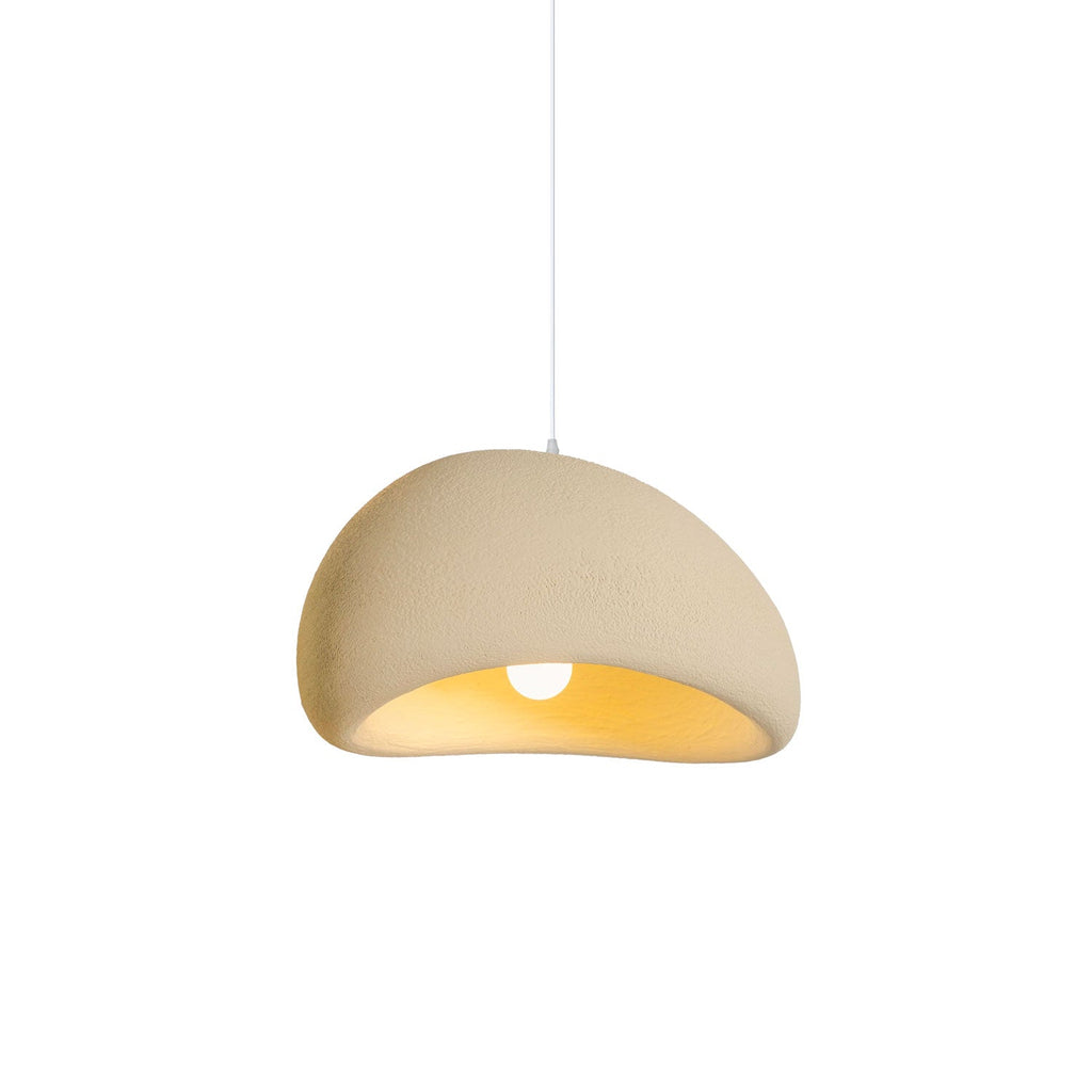 Suspension moderne Greger en Polystyrène blanc câble suspendu