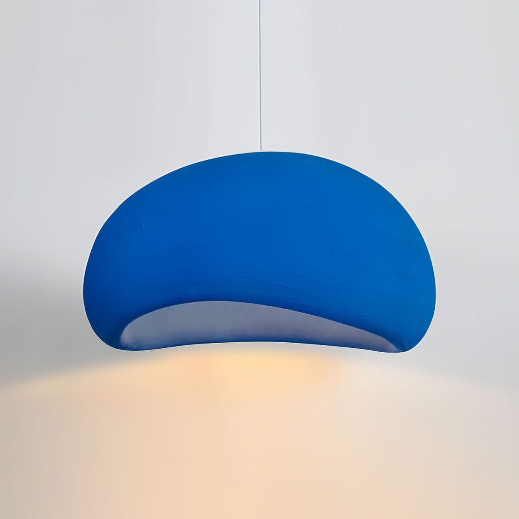 Suspension moderne Greger en Polystyrène blanc câble suspendu