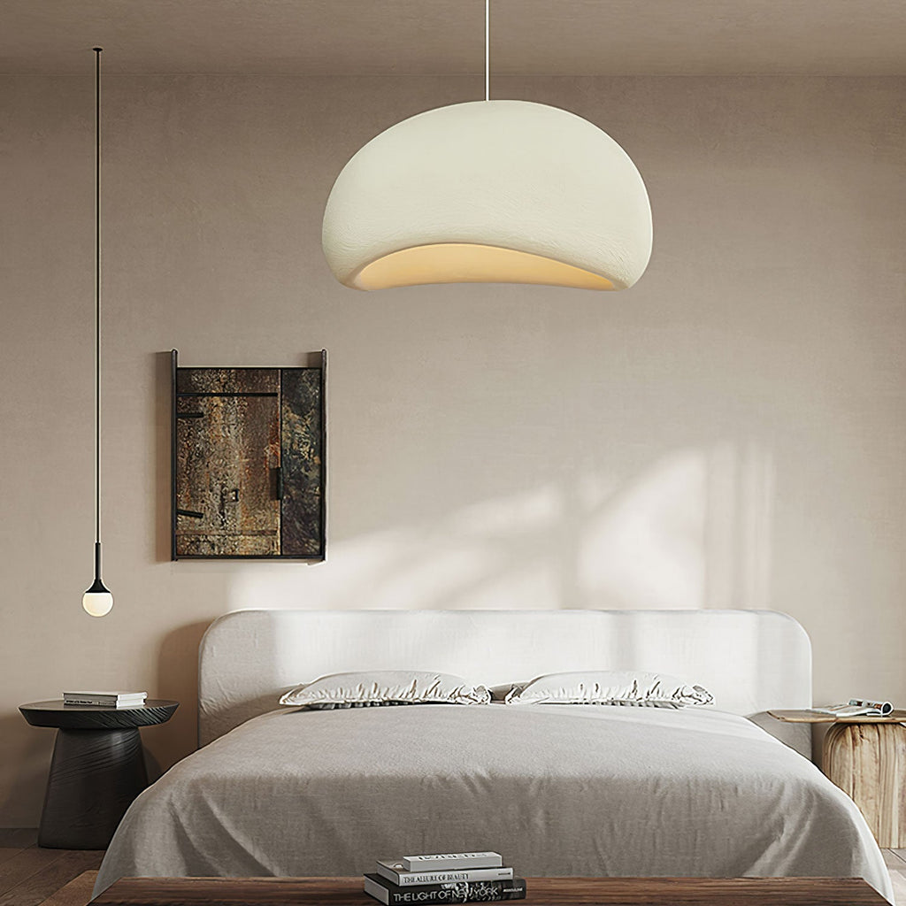 Suspension moderne Greger en Polystyrène noir câble suspendu
