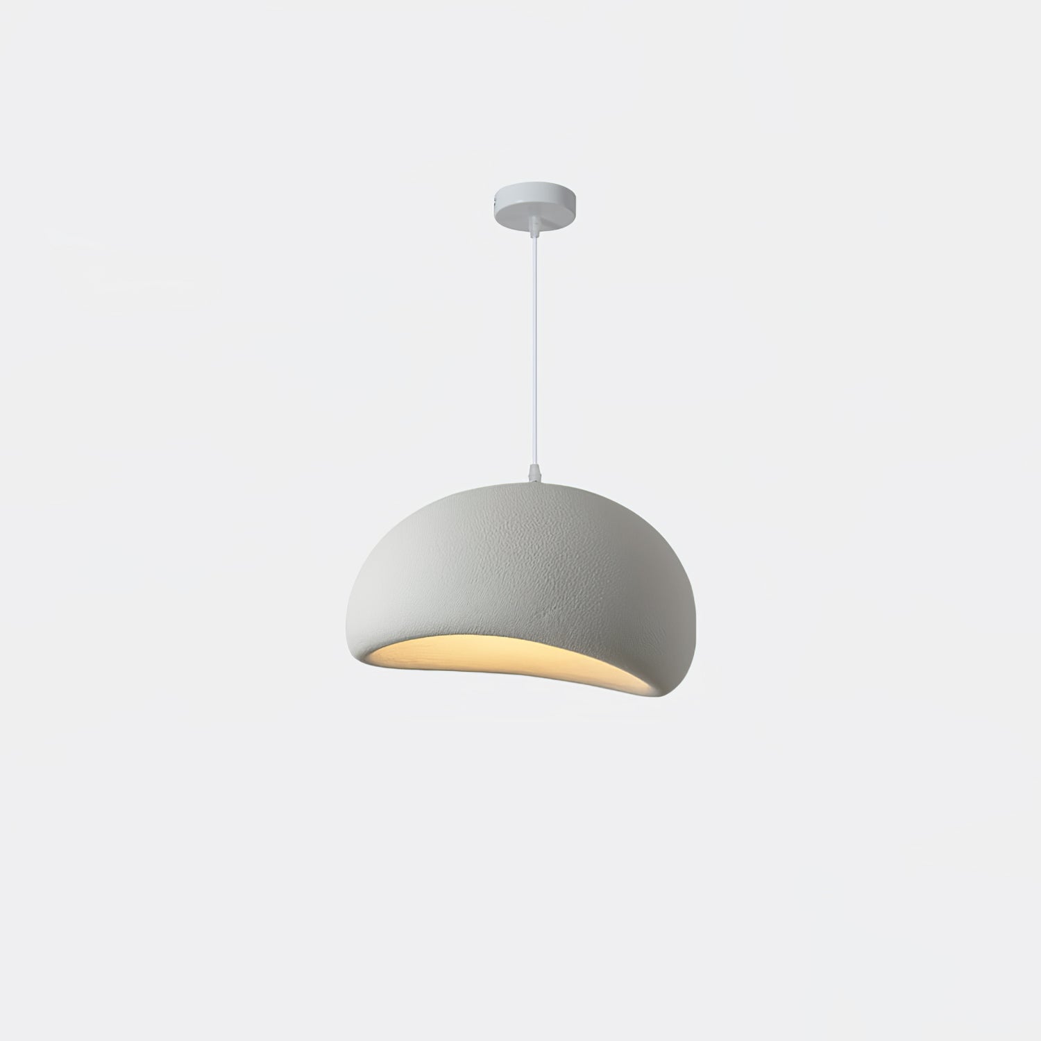Suspension moderne Greger en Polystyrène noir câble suspendu