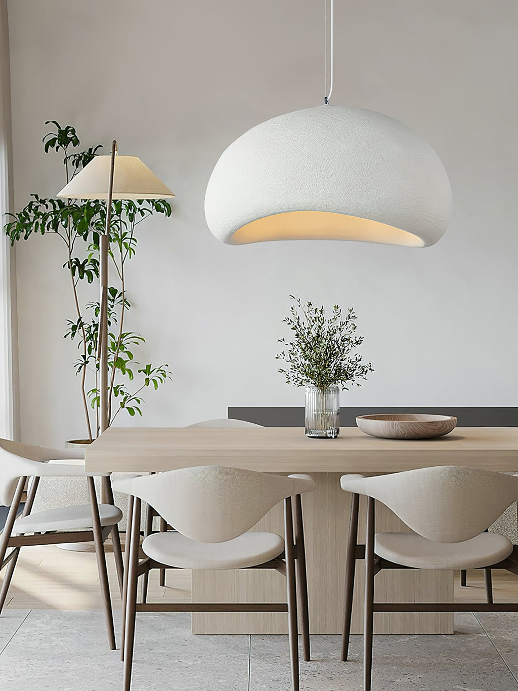 Suspension moderne Greger en Polystyrène noir câble suspendu