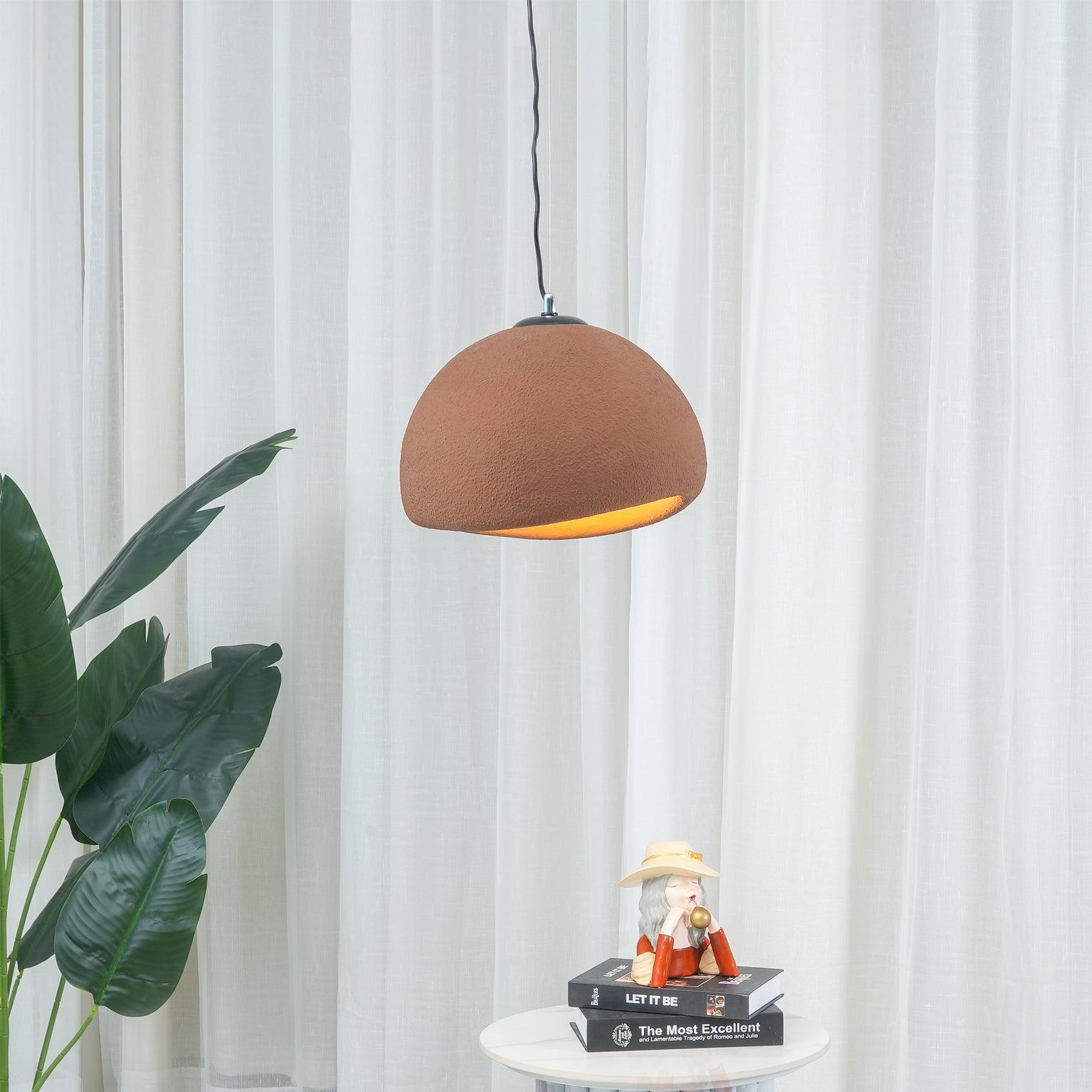 Suspension moderne Greger en Polystyrène noir câble suspendu