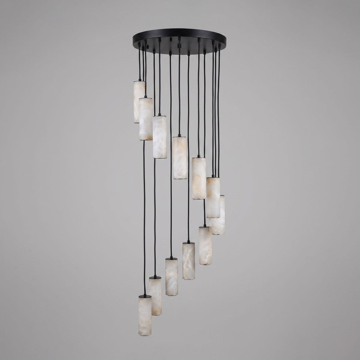 Column Alabaster Staircase Chandelier