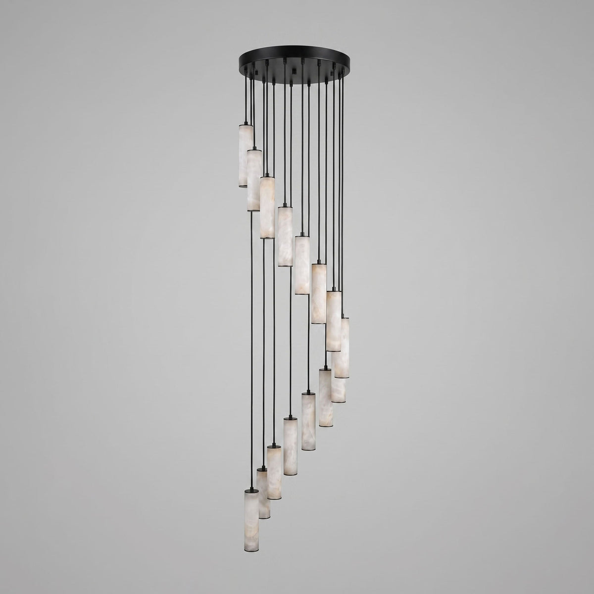 Column Alabaster Staircase Chandelier
