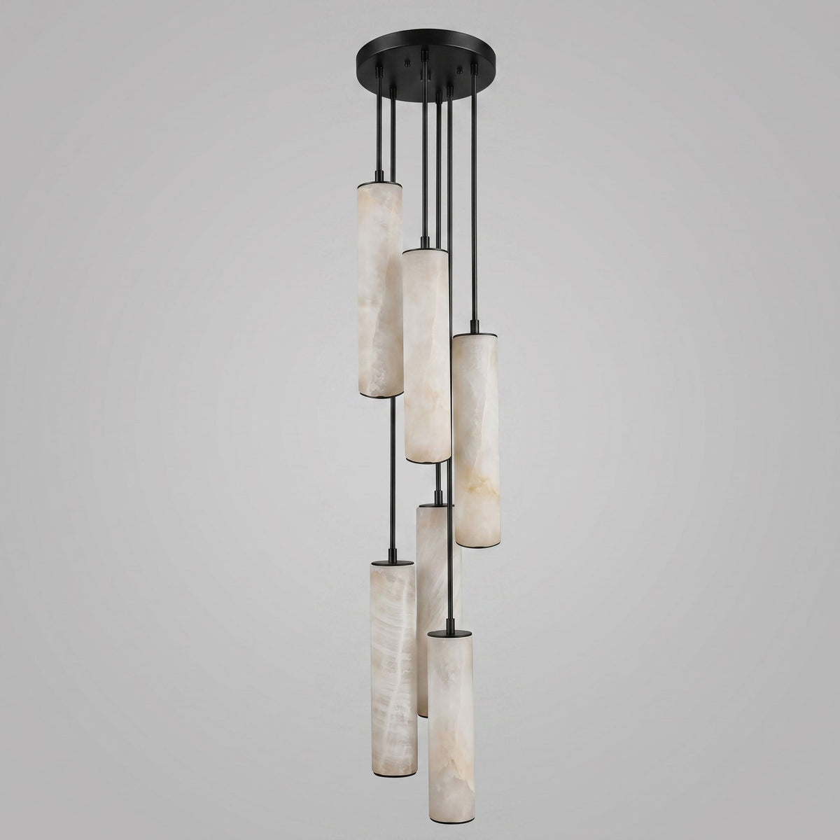 Column Alabaster Staircase Chandelier