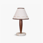 Lampe à poser moderne Kobe en Marbre Noyer et blanc