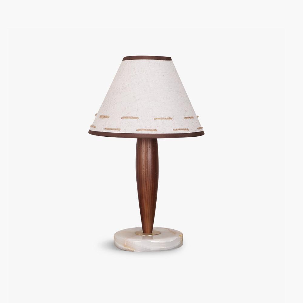Lampe à poser moderne Kobe en Marbre Noyer et blanc