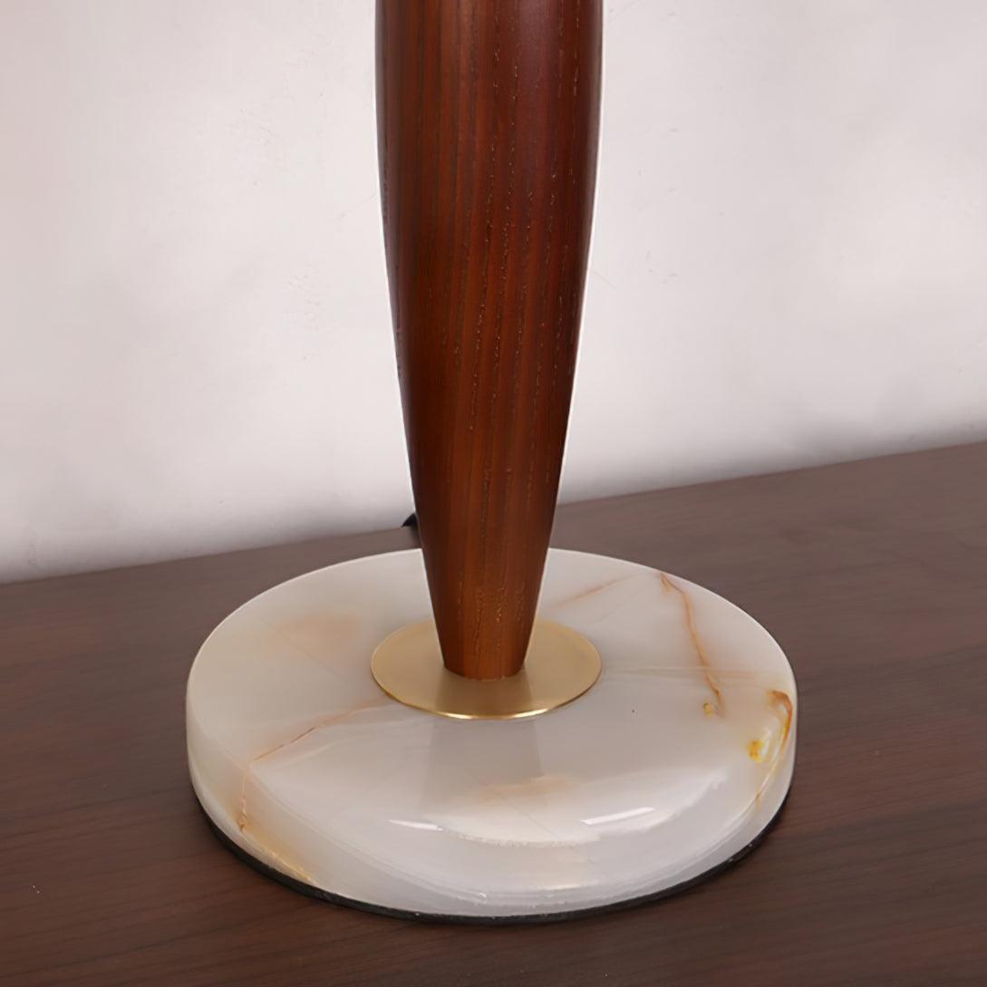 Lampe à poser moderne Kobe en Marbre Noyer et blanc